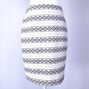Ann Taylor Geometric Pencil Skirt